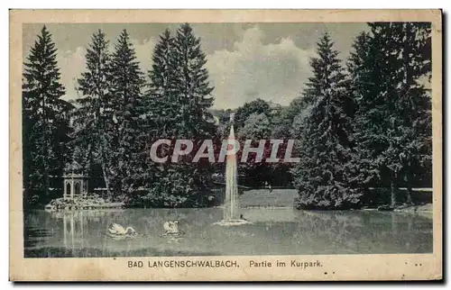 Cartes postales Bad Langeschwalbach Partie im Kurpark