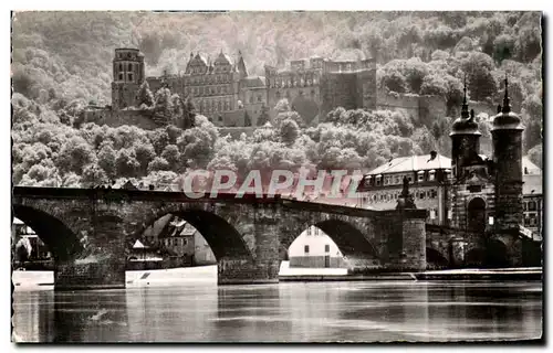 Ansichtskarte AK Heidelberg Morgensonne Uber Brucke Und Schloss