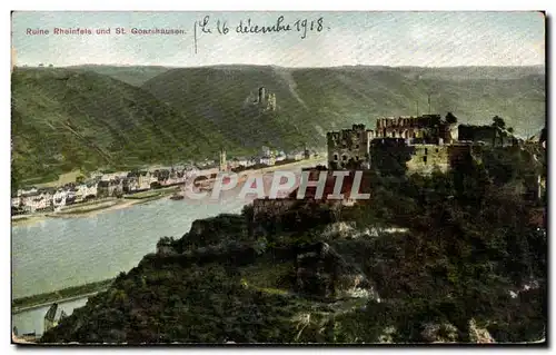 Cartes postales Ruine Rheinfels Und St Goarshausen