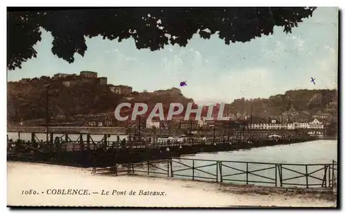 Cartes postales Coblence Le Pont de Bateaux