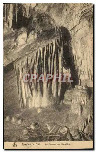 Cartes postales Grottes de Han Le tonneau des Danaides