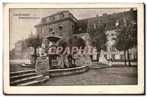 Ansichtskarte AK Zweibrucken Wittelsbachbrunnen