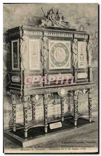 Cartes postales Armoire bijoux du Marie Antoinette Ebenisterie de Schwerdfeger Versailles