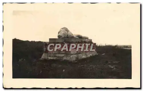 CARTE PHOTO Douaumont Le lion