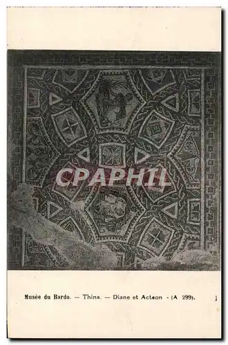 Cartes postales Musee du Bardo Thina Diane et Acteon