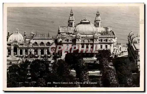 Cartes postales Monaco Carlo Les Jardins et le Casino