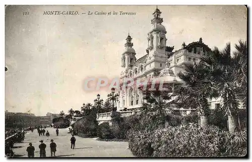 Cartes postales Monte Carlo Le Casino et les Terrasses