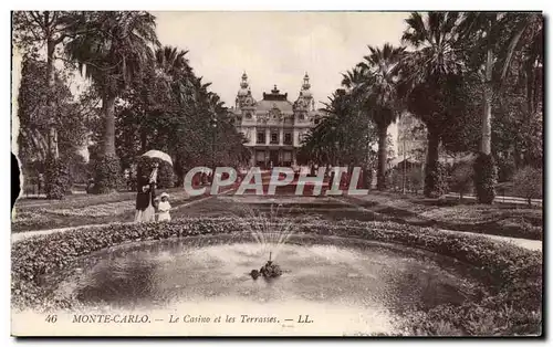 Cartes postales Mont Carlo Le Casino et les Terrasses