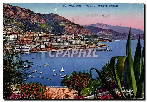 Cartes postales Monaco Vue sur Monte Carlo