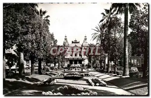 Cartes postales Principaute de Monaco Le casino de Monte Carlo Vue des Jardins