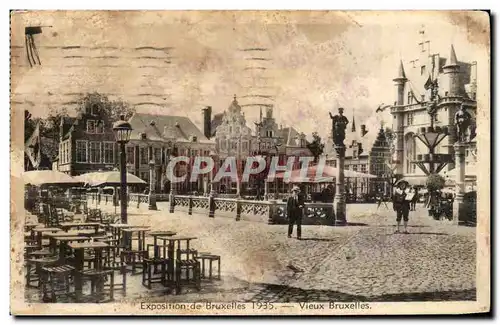 Cartes postales Exposition de Bruxelles 1935 Vieux Bruxelles