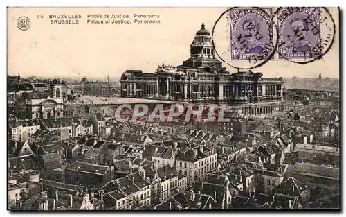 Cartes postales Bruxelles Palais De Justice Panorama
