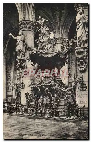 Cartes postales Bruxelles La Chaire De La Cathedrale