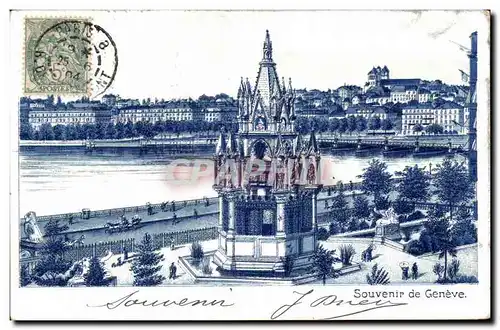 Cartes postales Souvenir De Geneve