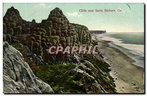 Cartes postales Cliffs Near Santa Barbara Cal