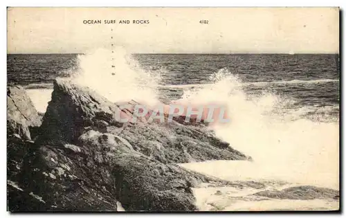 Cartes postales Ocean Surf And Rocks