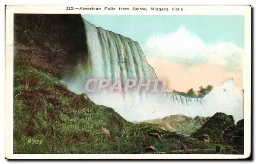 Cartes postales American Falls From Below Nigara Falls