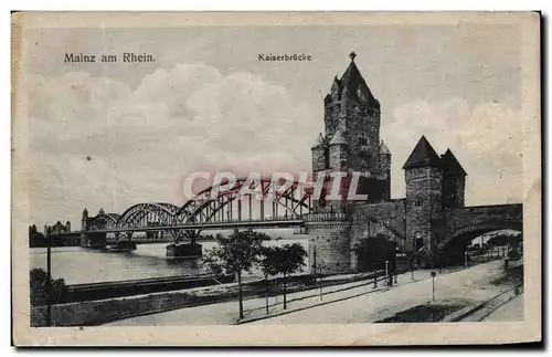 Ansichtskarte AK Mainz Am Rhein Kaiserbrucke