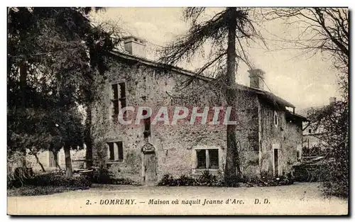 Cartes postales Domremy Maison ou naquit Jeanne d'Arc