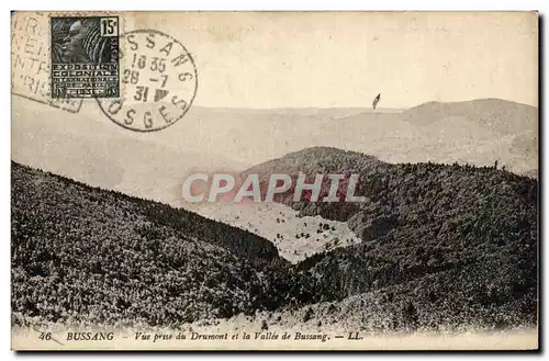 Cartes postales Bussang Vue Prise du Drumont et la Vallee de Bussang