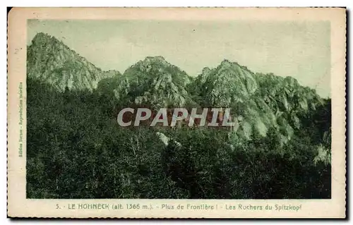 Ansichtskarte AK Le Hohneck Pluc de Frontiere Les Rochers du Spitzkopf