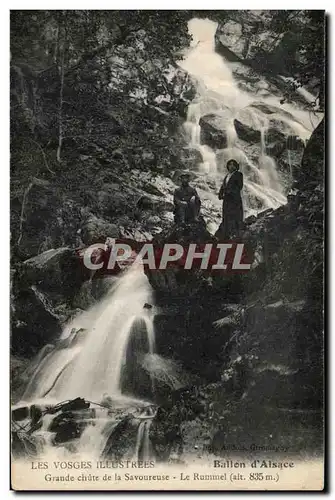 Cartes postales Les Vosges Illustrees Ballon d'Asace Grande chute de la Savoureuse Le Rummel