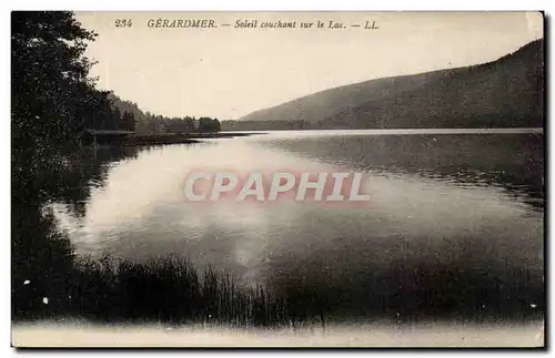 Cartes postales Gerardmer Soleil couchant sur le Lac