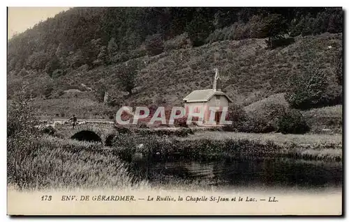 Ansichtskarte AK De Gerardmer Le Rudlin la Chapelle St Jean et le Lac