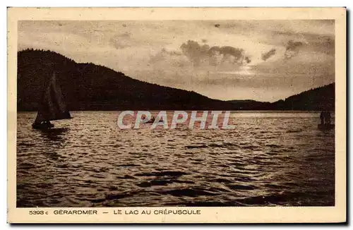 Ansichtskarte AK Gerardmer Le Lac Au Crepuscule