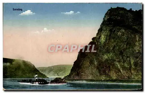 Cartes postales Loreley Bateaux