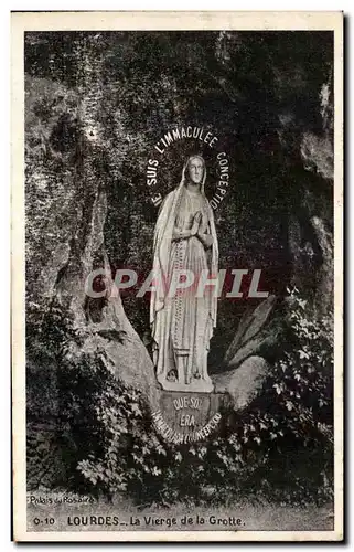 Cartes postales Lourdes La Vierge de la Grotte