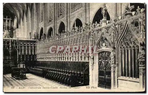 Cartes postales Albi Cathedrale Sainte Cecile Stalles Du Choeur