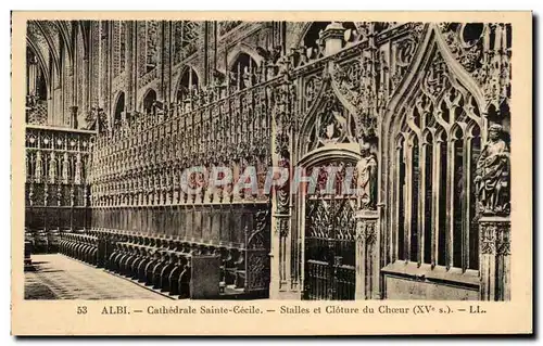 Ansichtskarte AK Albi Cathedrale Saint Cecile Stalles Et Cloture Du Choeur