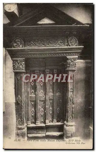 Cartes postales Albi Porte D'Une Vieille Maison Enjalbert