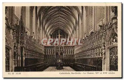 Cartes postales Albi cathedrale Ste Cecile Le Choeur