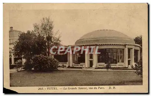 Cartes postales Vittel La Grande Source Vue Du Parc