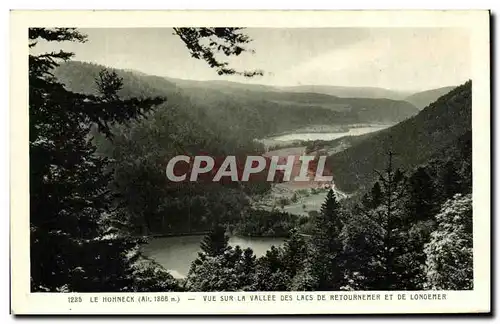 Ansichtskarte AK Le Hohneck Vue Sur La Vallee Des Lacs De Retournemer Et De Longemer