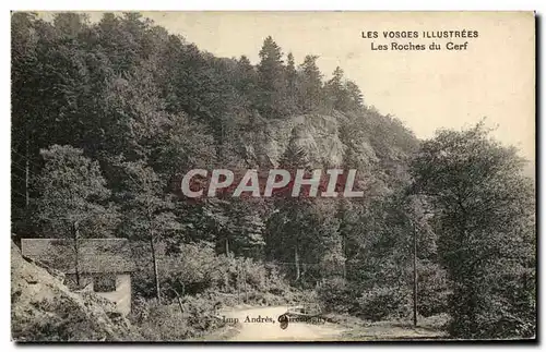 Ansichtskarte AK Les Vosges Illustrees Les Roches Du Cerf