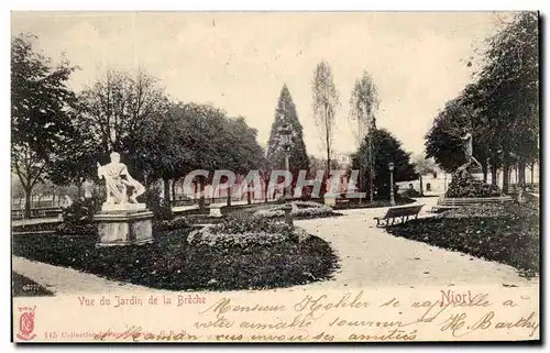 Ansichtskarte AK Niort Vue Du Jardin De La Breche