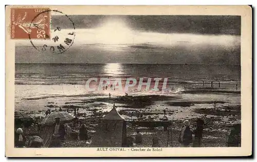 Cartes postales Ault Onival Coucher de Soleil