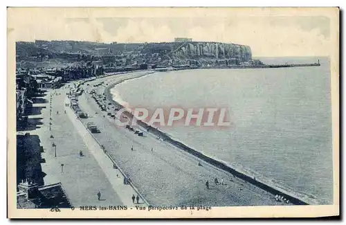 Cartes postales Mers Les Bains Vue Perspective de la Plage