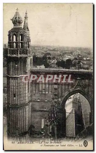 Cartes postales Abbeville La Tour St Firmin et Panorama sur Saint Gilles