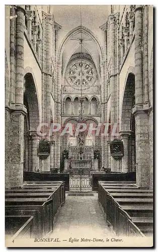 Cartes postales Bonneval Eglise Notre Dame le Choeur