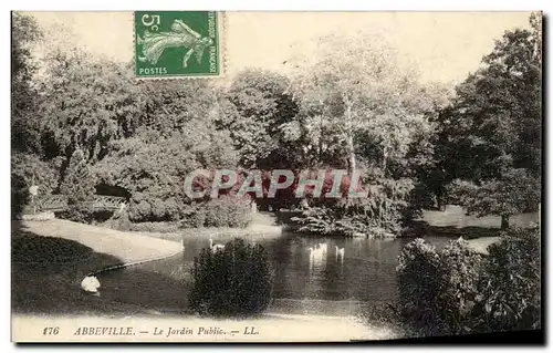 Cartes postales Abbeville Le Jardin public