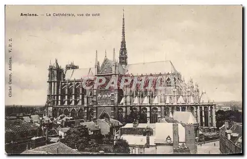 Cartes postales Amiens La Cathedrale vue de cote