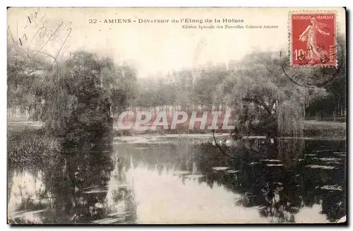 Cartes postales Amiens Deversoir de l'Etang de la Hotoie