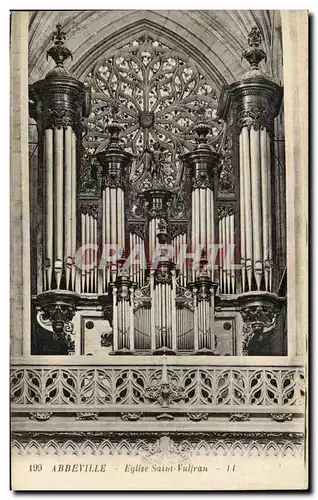 Cartes postales Abbeville Eglise Saint Vulfran Orgue