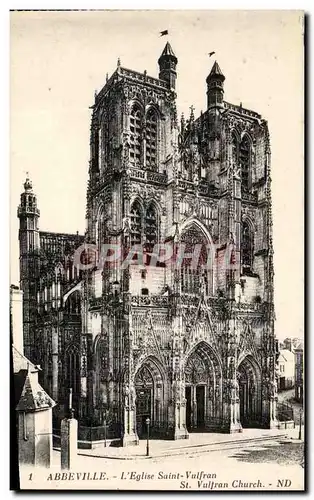 Cartes postales Abbeville L'Eglise Saint Vulfran