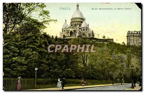 Cartes postales Paris Botte Montmartre le Sacre Cocur