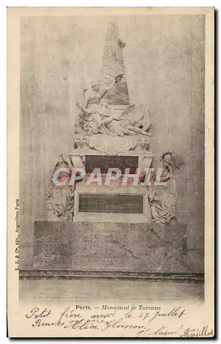 Cartes postales Paris Monument de Turenne